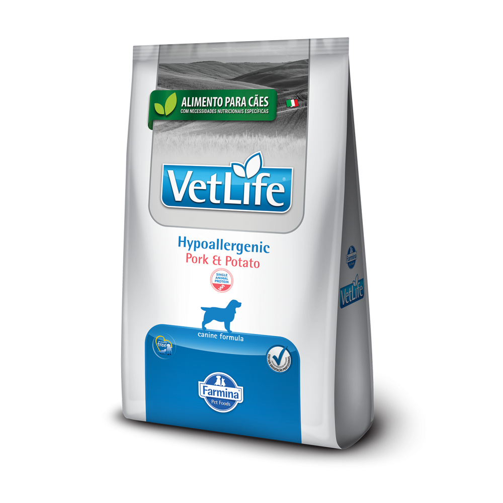 VETLIFE NAT CANI HYPOALLER PORK E POTATO