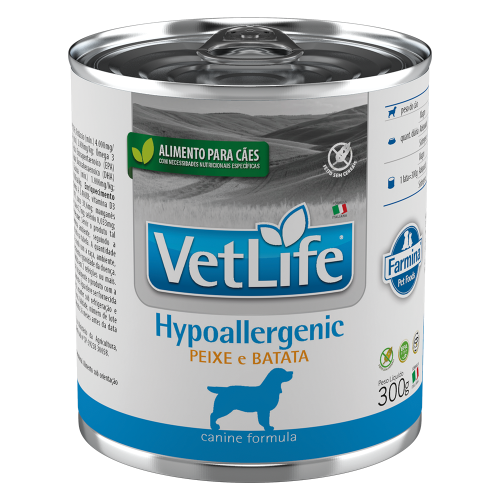 VETLIFE NAT CAN WET HYPOALLERGENIC PEIXE